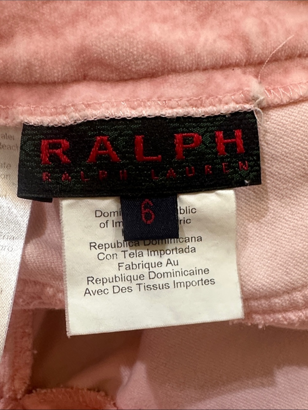 Vintage Ralph Lauren Pink Paisley Velvety Pants - Picture 3 of 9